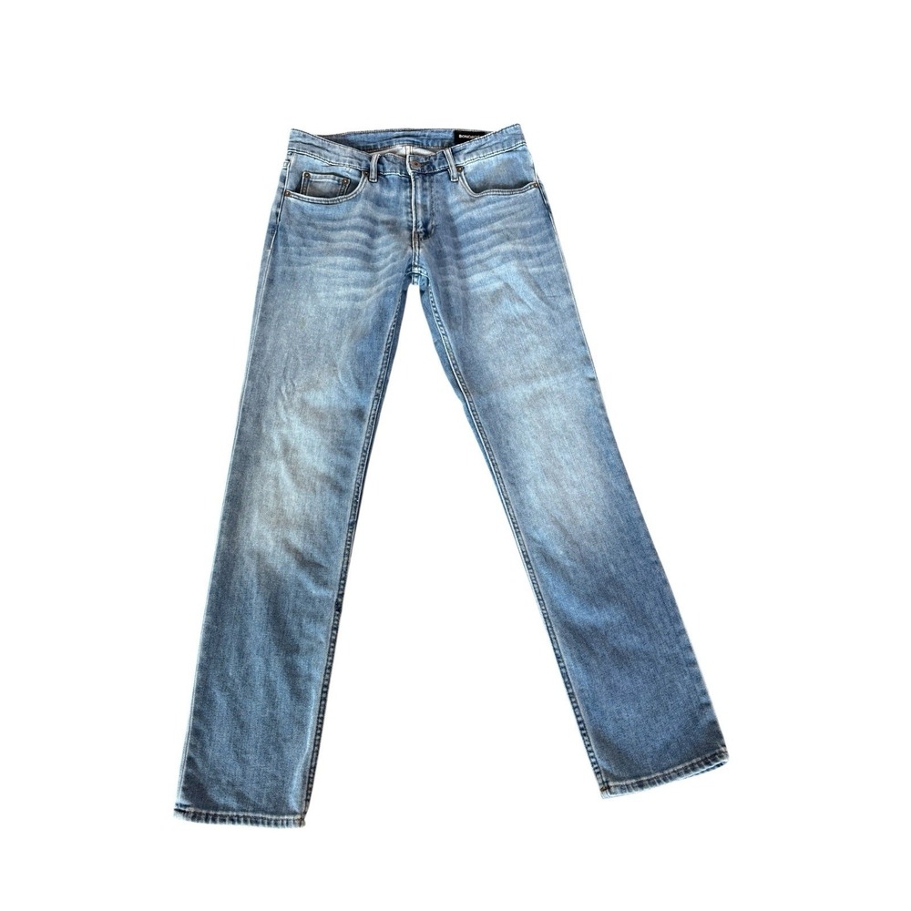 Bonobos Men's Light Blue Jeans Blue Tailored Fit Cotton Denim Size 31x32